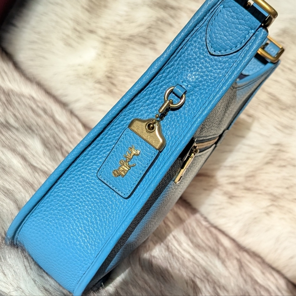 Coach Emery 1941 Crossbody Pacific Blue Large Size - Picture 10 of 16